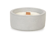 Soy Wax Round Concrete Candle Jar - Grey ( Set of  2)