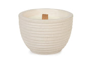 Soy Wax Cup Concrete Candle Jar - White