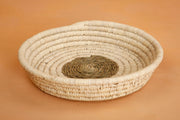 Palm & Sabai Grass Round Easter Basket, 13"_Easter Basket (MOQ 2)