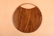 Handmade Acacia Wood Round Cheese Board - Dia 12 inch (Set of 2 )