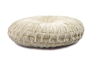 Velvet Round Handmade Pillow Biscotti  - 16 Inch