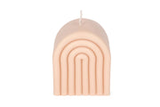 Thick Modern Arch Scented Soy Wax Candle - Peach