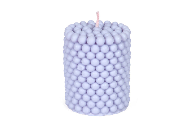 Bubble Pillar Soy Wax Scented Candle - Lavendar (Set of 2)