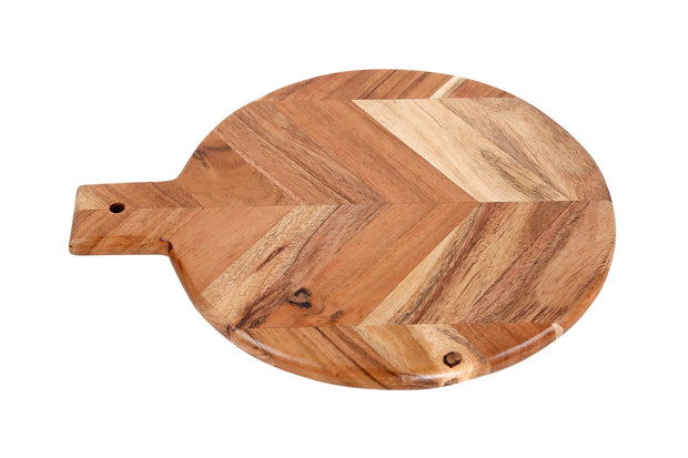 Handmade Acacia Wood Chopping Board - 12X10X0.5 Inch (Set of  2 )