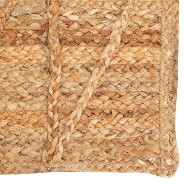 Triangle Jute Rug, Natural -  2 x 3 ft